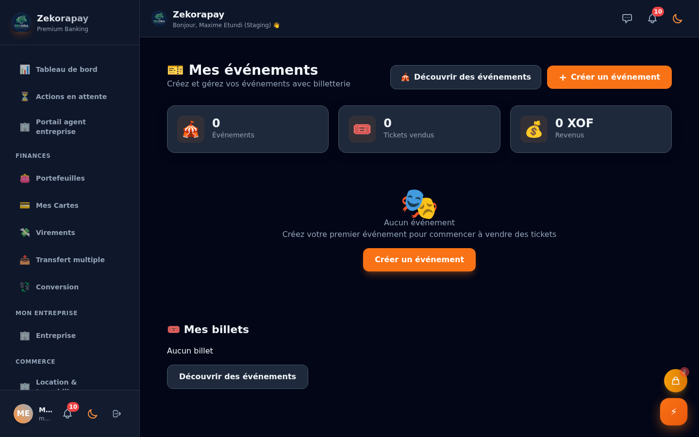 Mes événements